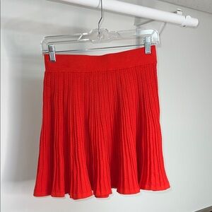 NWT Boden Vibrant Orange Red Mini Knit Sweater Skirt- 4‎